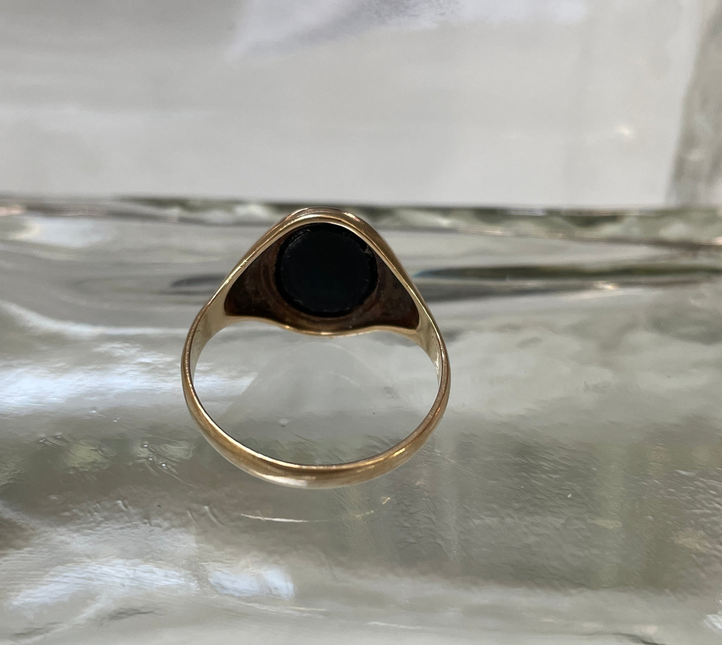 1960s Onyx Signet Ring In 9ct Gold