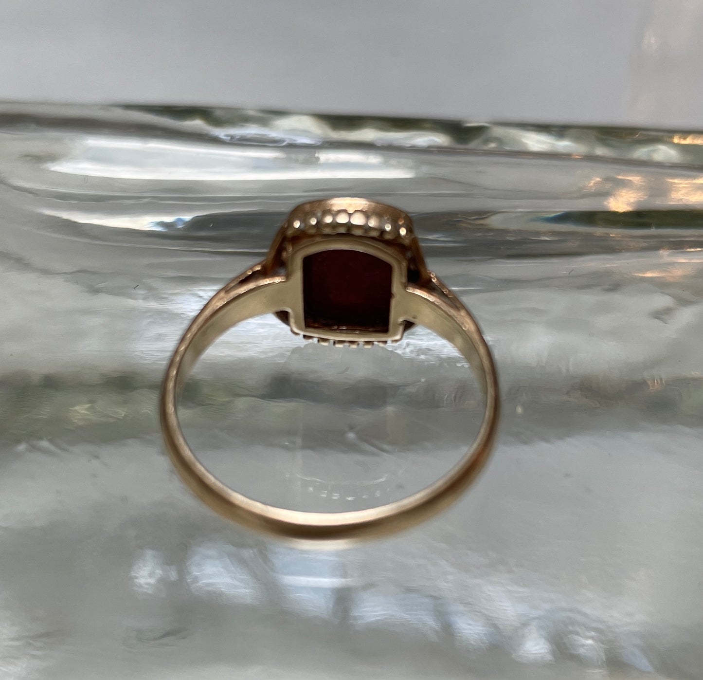 Vintage 9ct Gold Carnelian Signet Ring