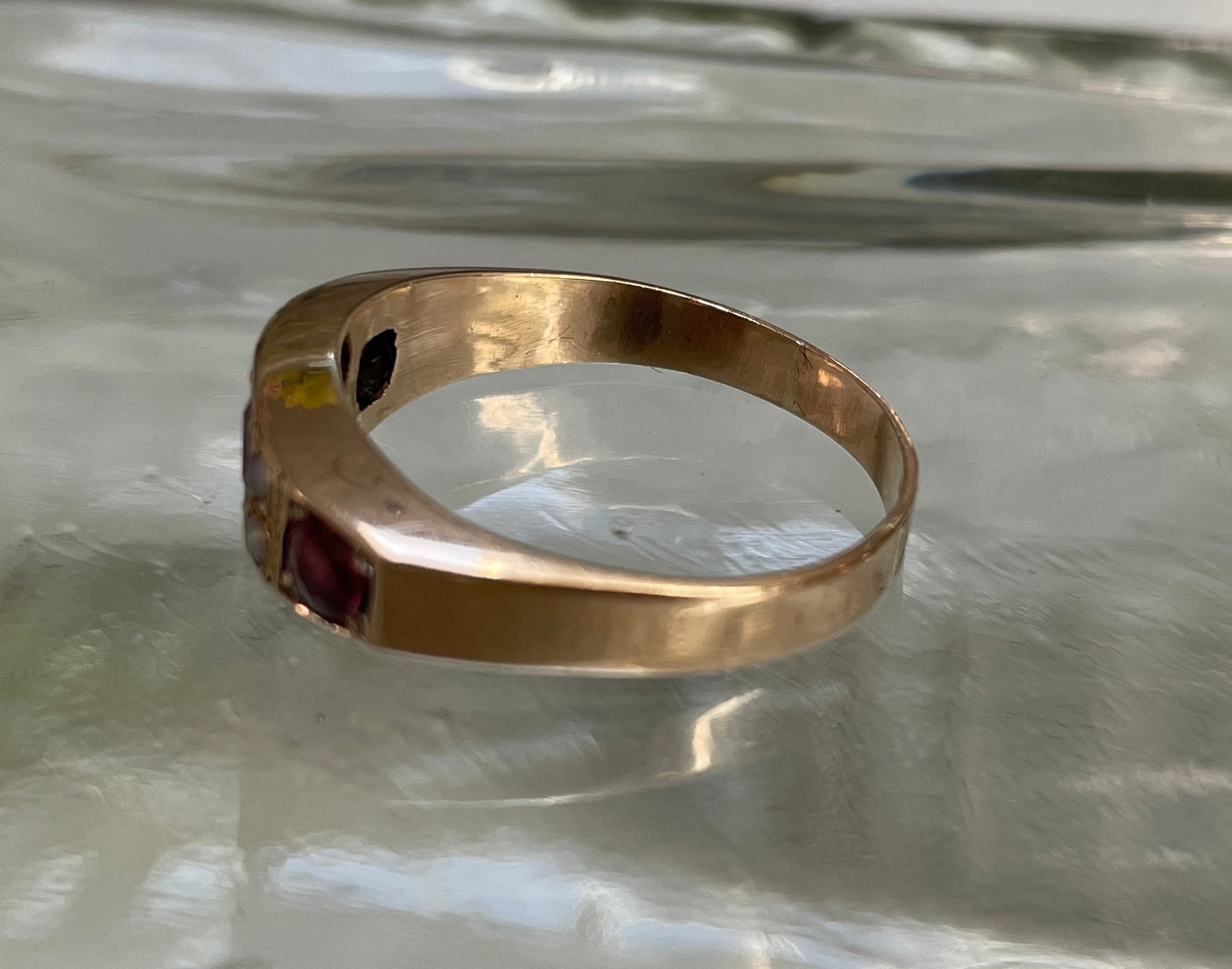 Early 20th Century Ruby & Split Pearl Dress Ring