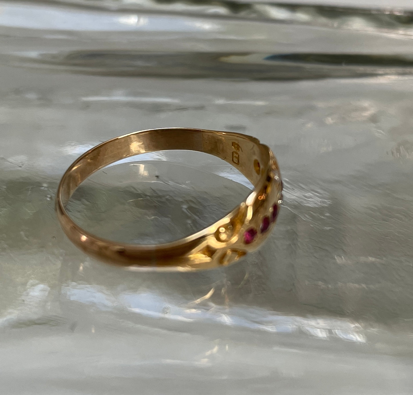 Early 18ct 20th Century Ruby & Diamond Dress Ring