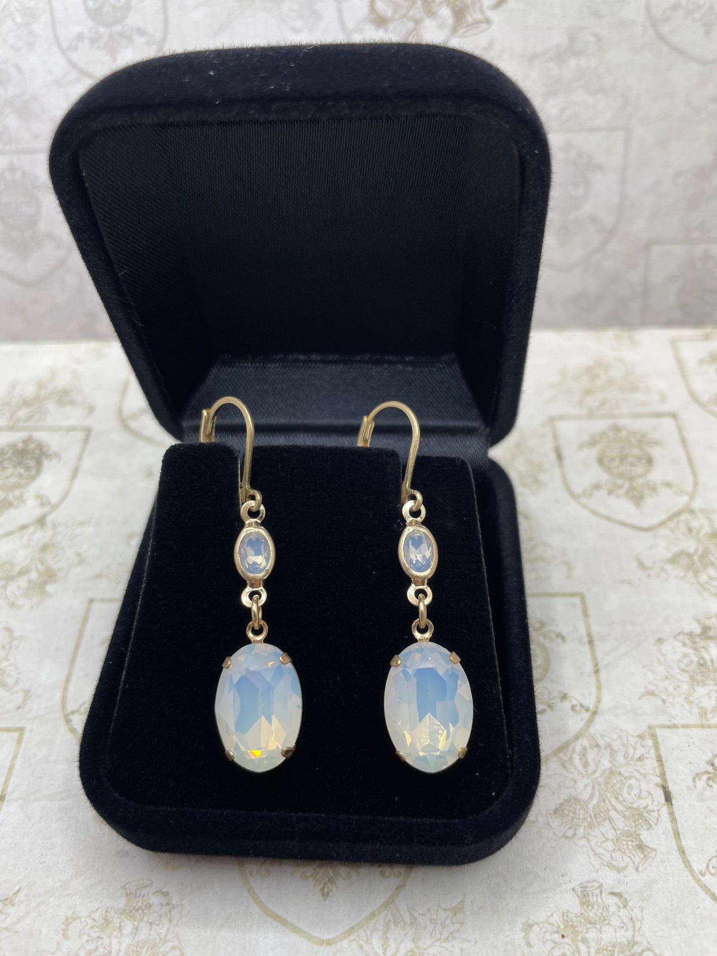 Oval Stone Earrings