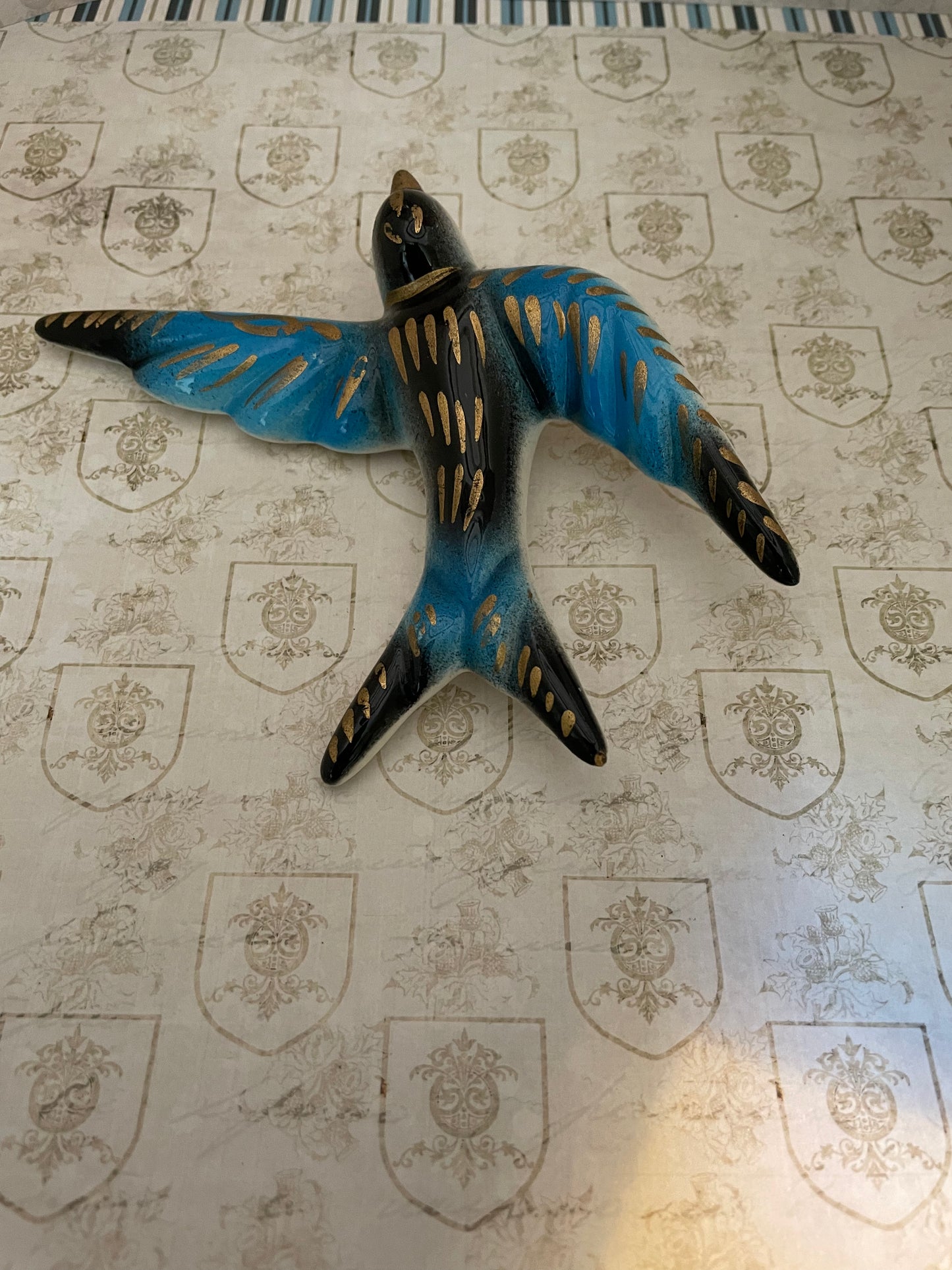 Wall Swallows In Blue