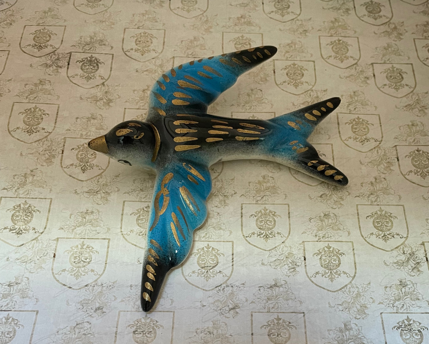 Wall Swallows In Blue