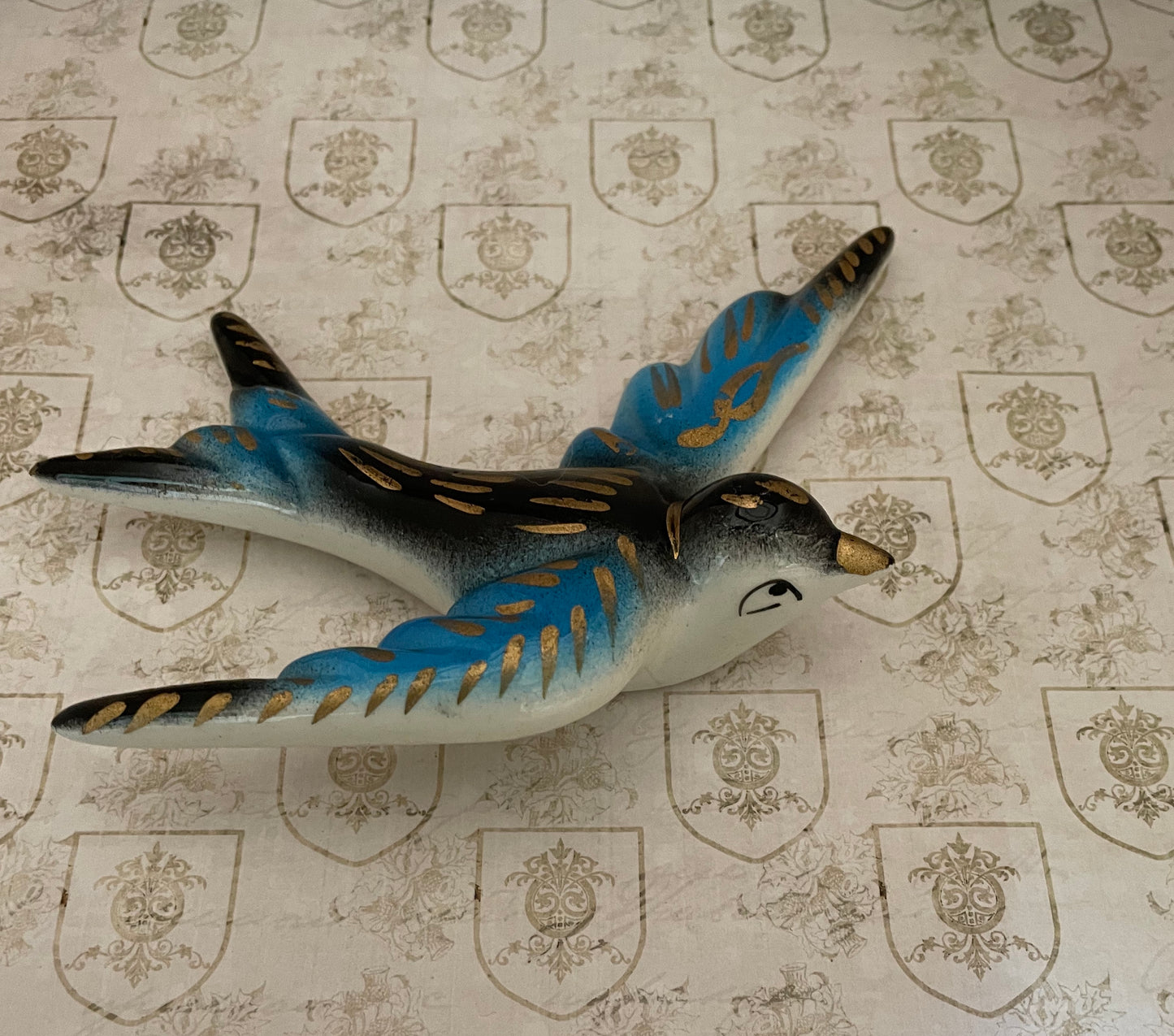 Wall Swallows In Blue
