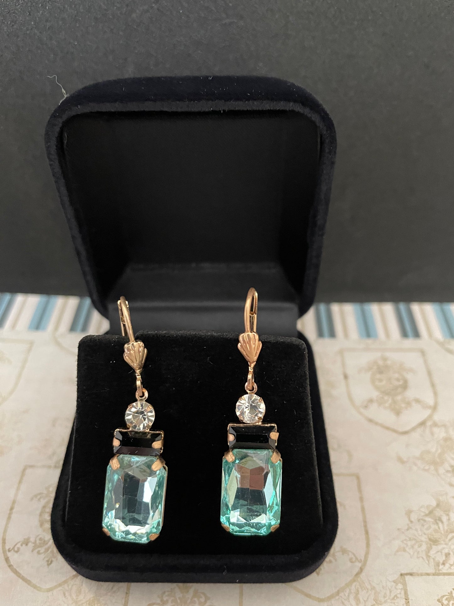 Art Deco Inspired Oblong Earrings