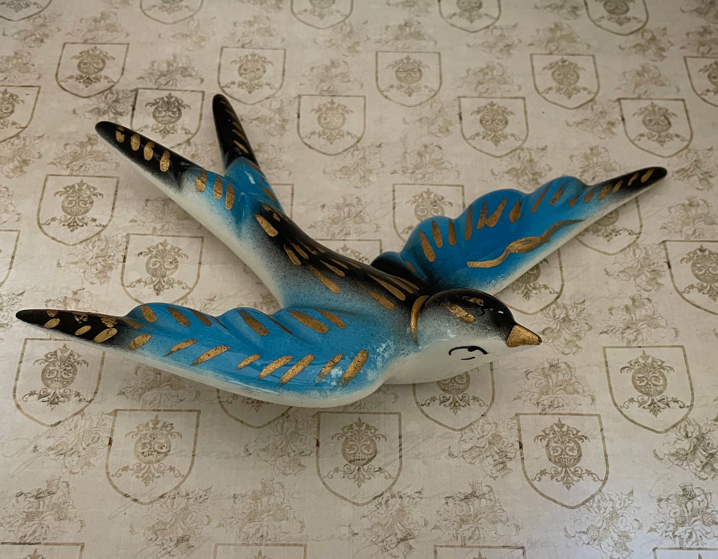 Wall Swallows In Blue