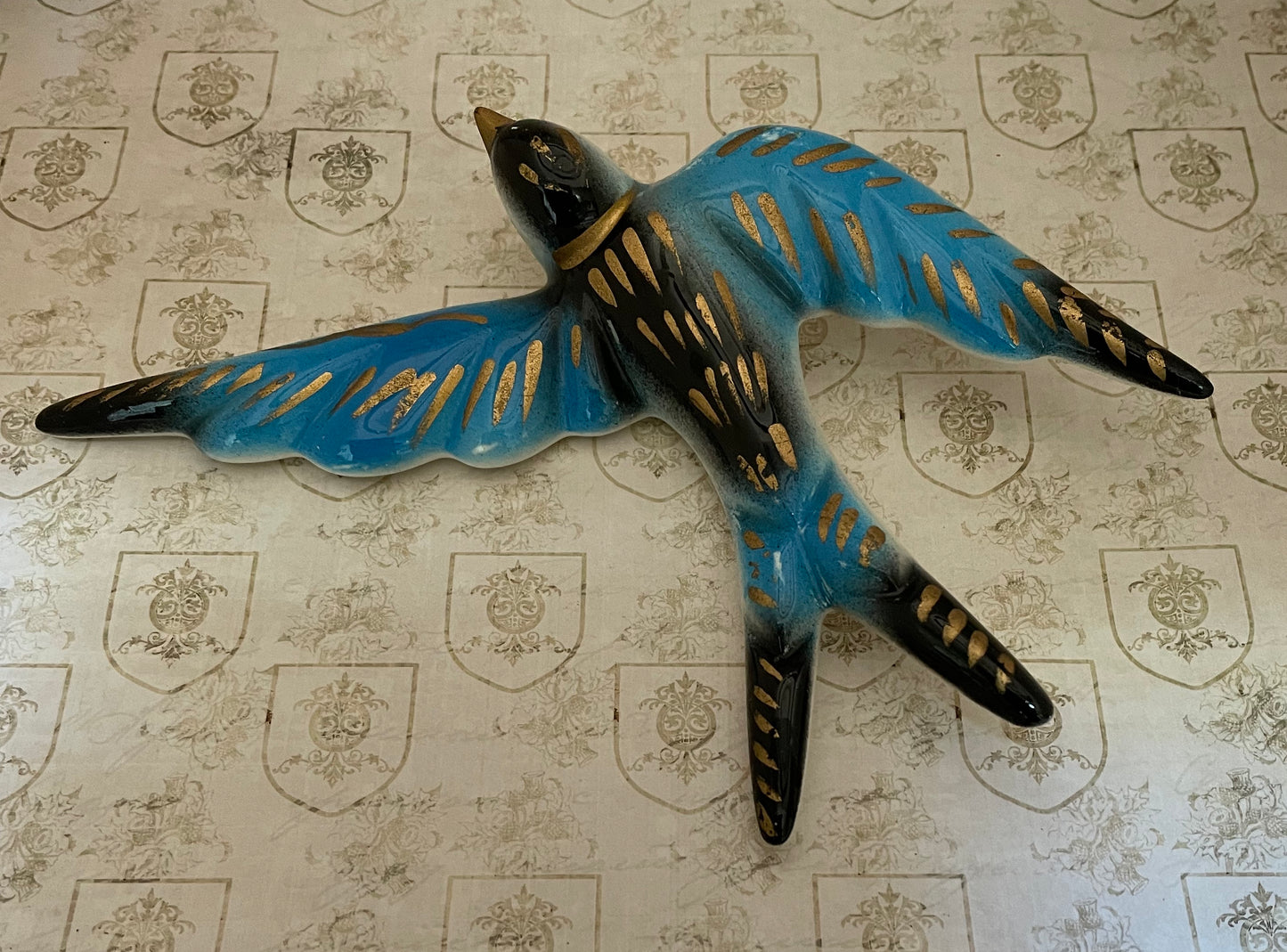 Wall Swallows In Blue
