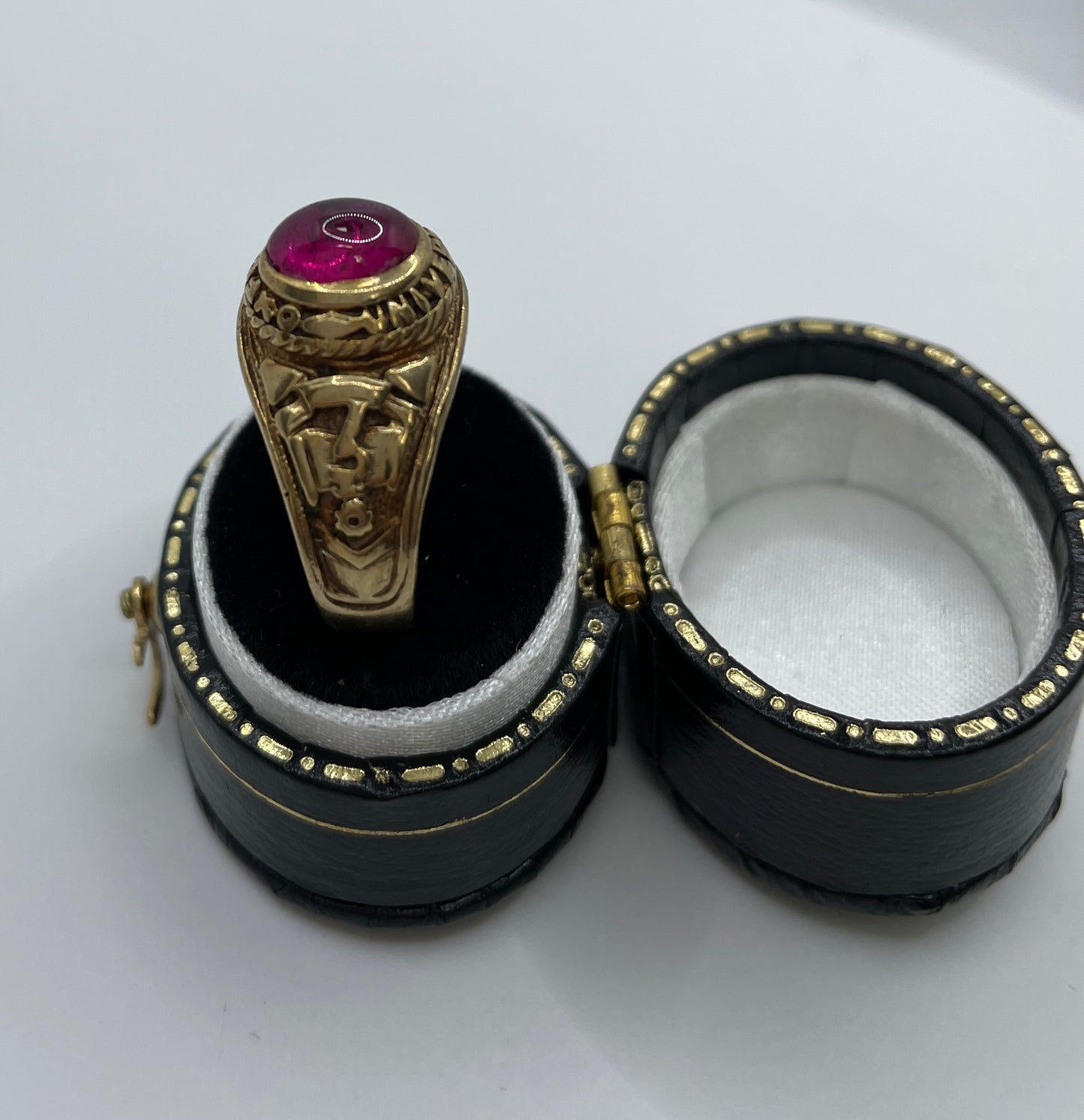 Ruby Oxford University Signet Ring