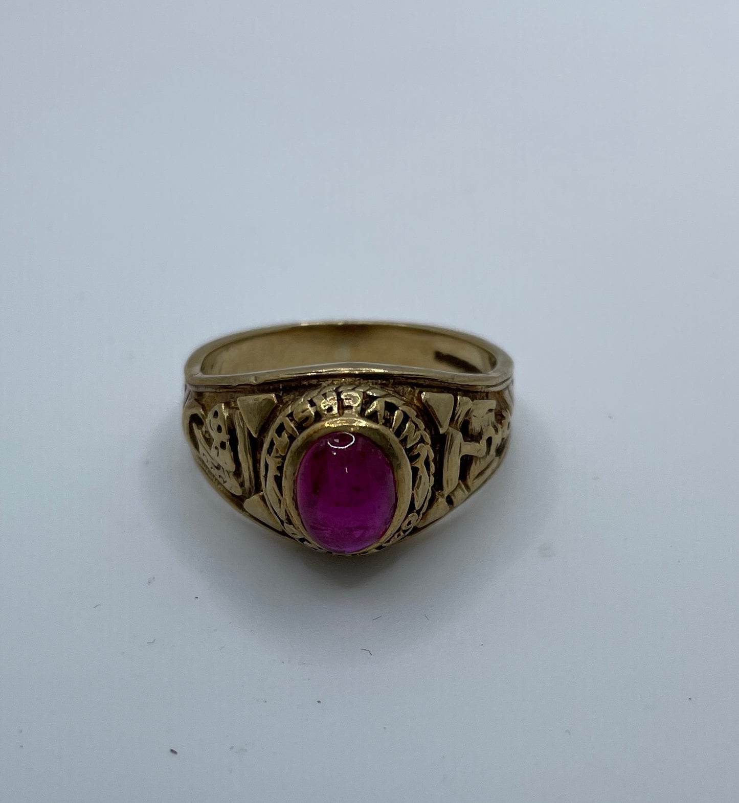 Ruby Oxford University Signet Ring