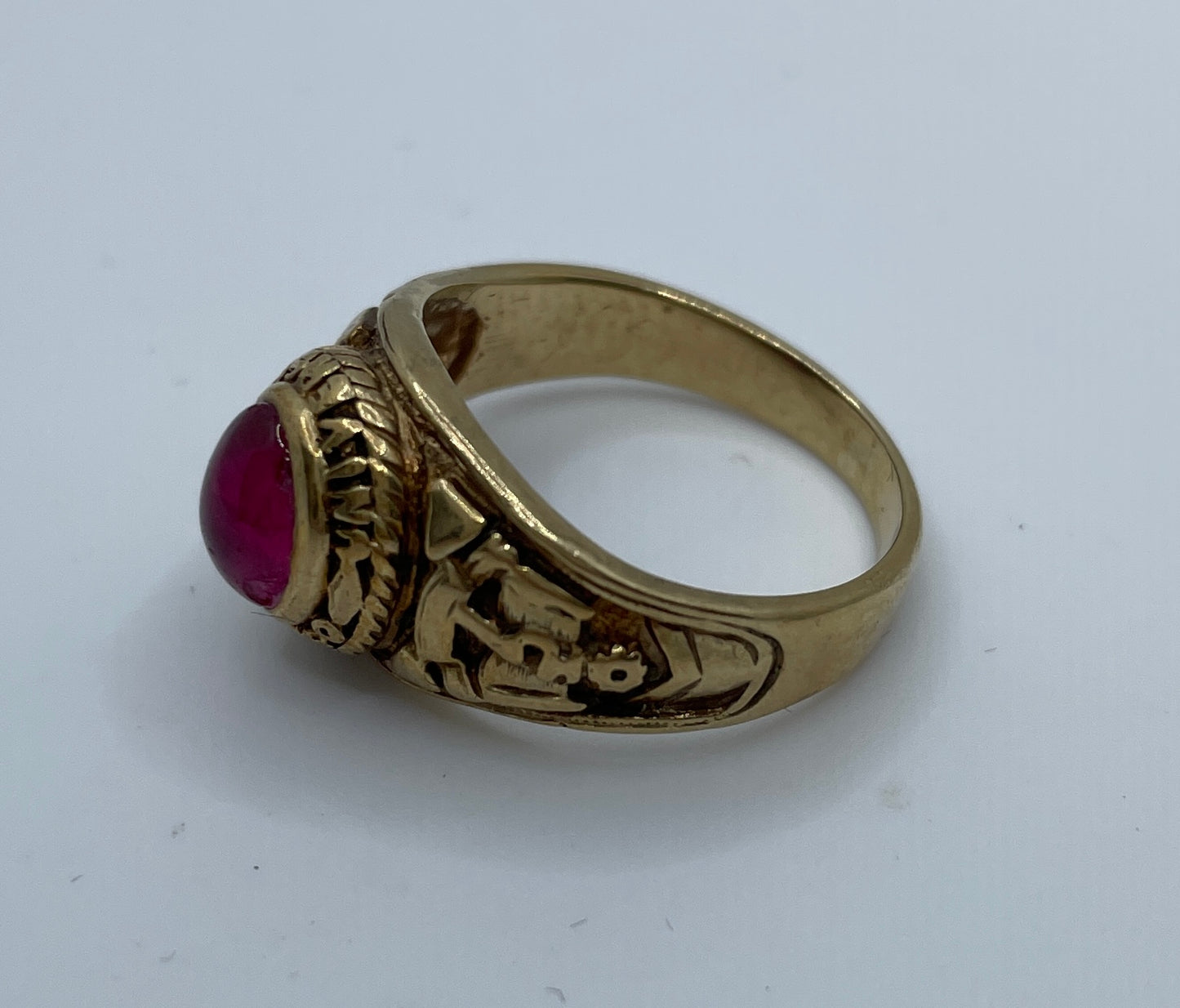 Ruby Oxford University Signet Ring