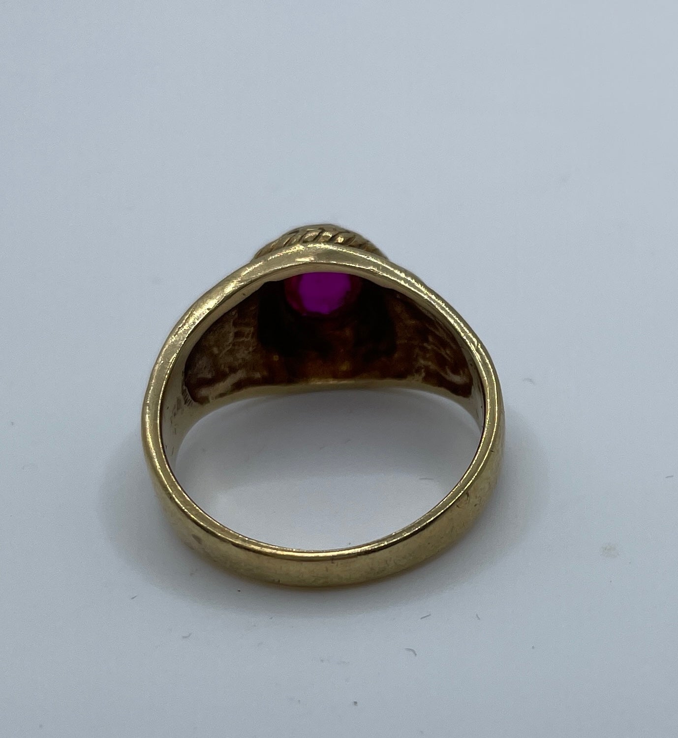 Ruby Oxford University Signet Ring