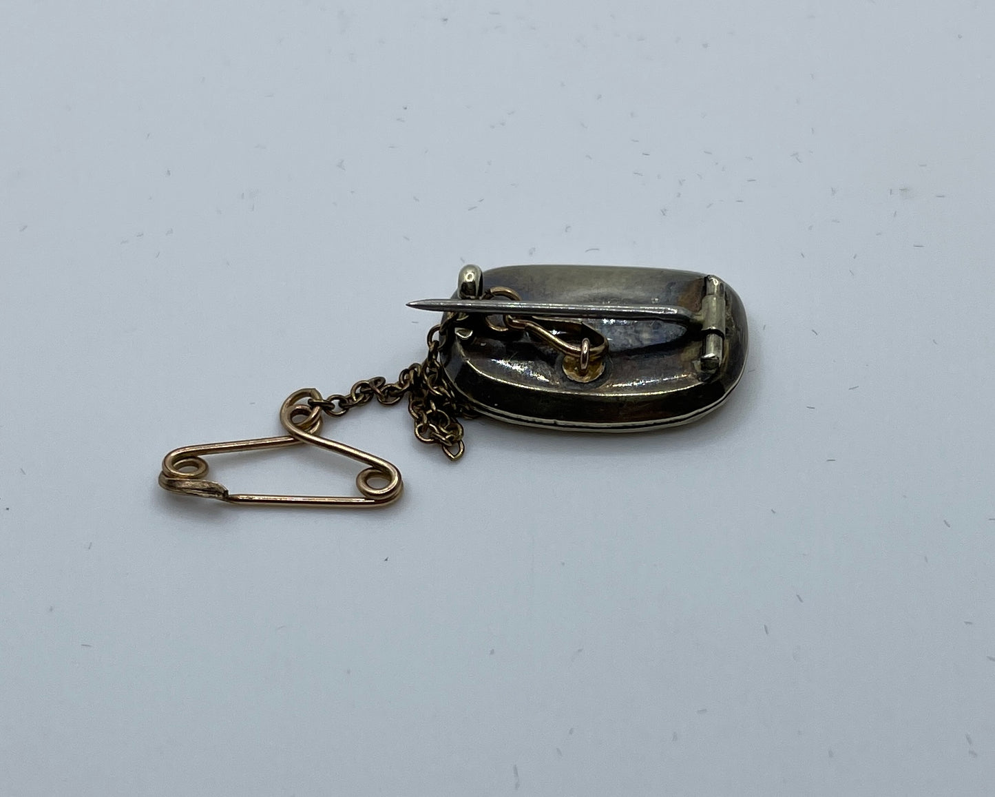 Mid 19th Century 9ct Gold Woven Hair Memorial Brooch