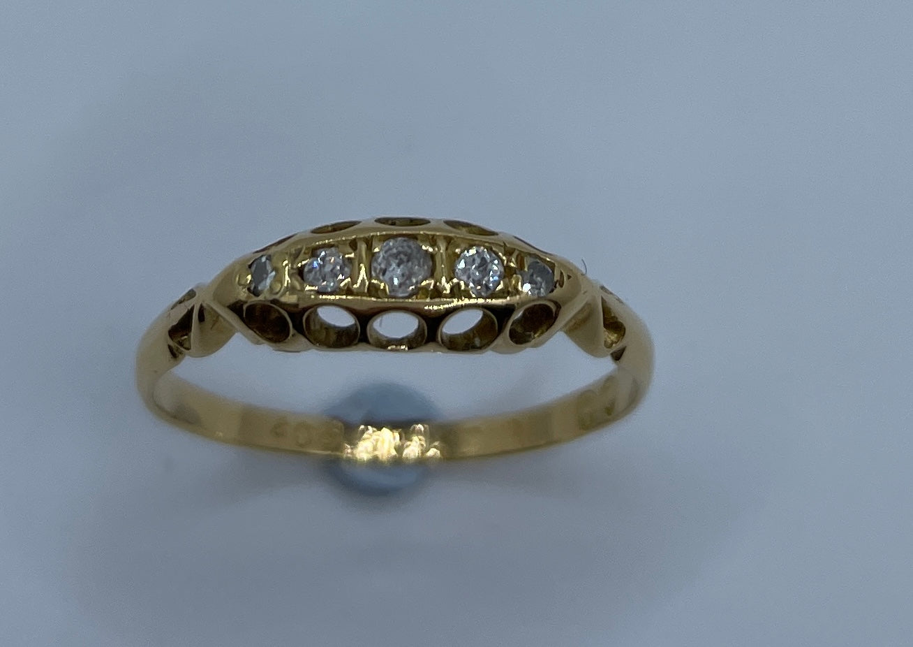 Edwardian Diamond Bridge Ring