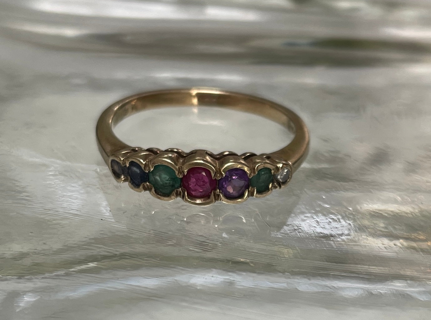 Vintage DEAREST Ring in 9ct Gold