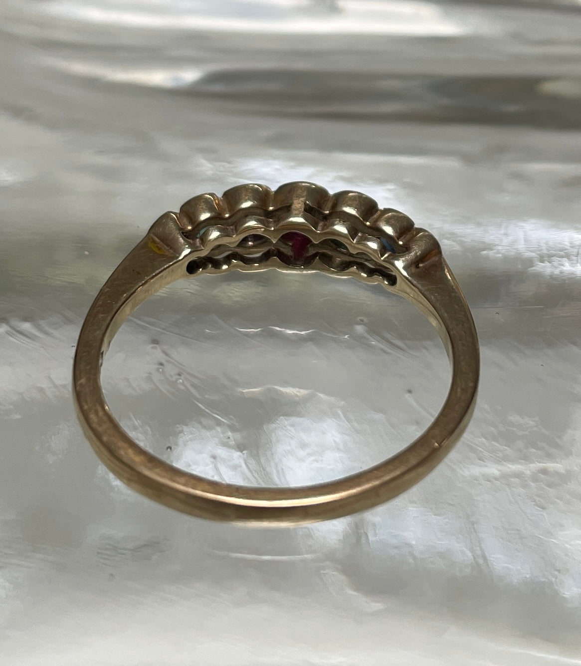 Vintage DEAREST Ring in 9ct Gold