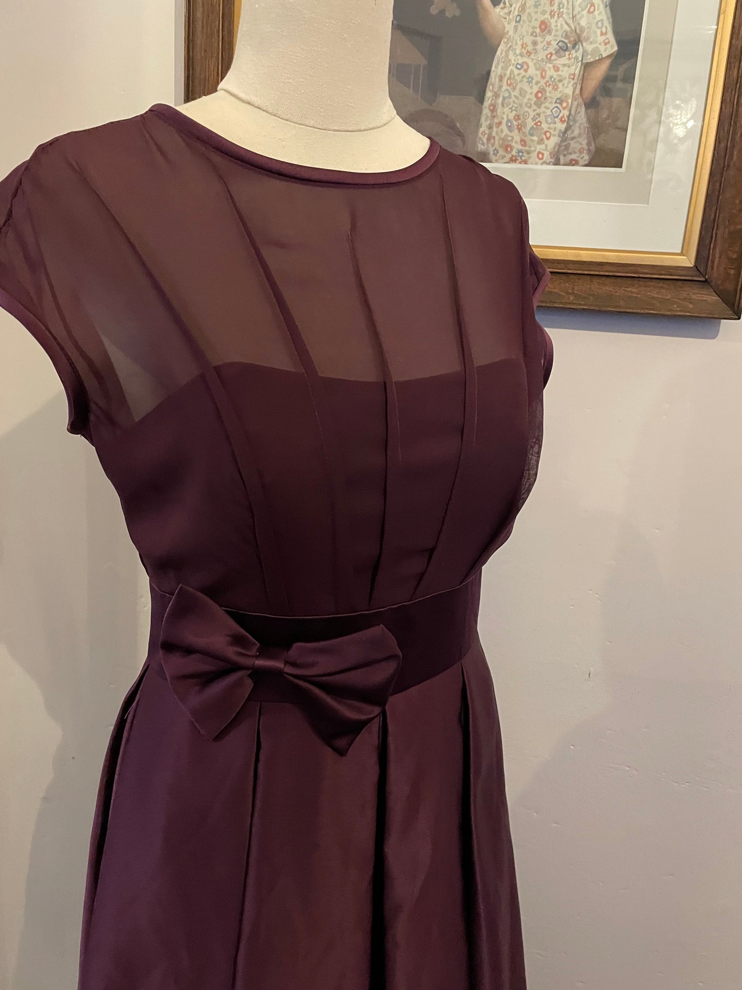 Retro Purple 1950s Inspired Frock