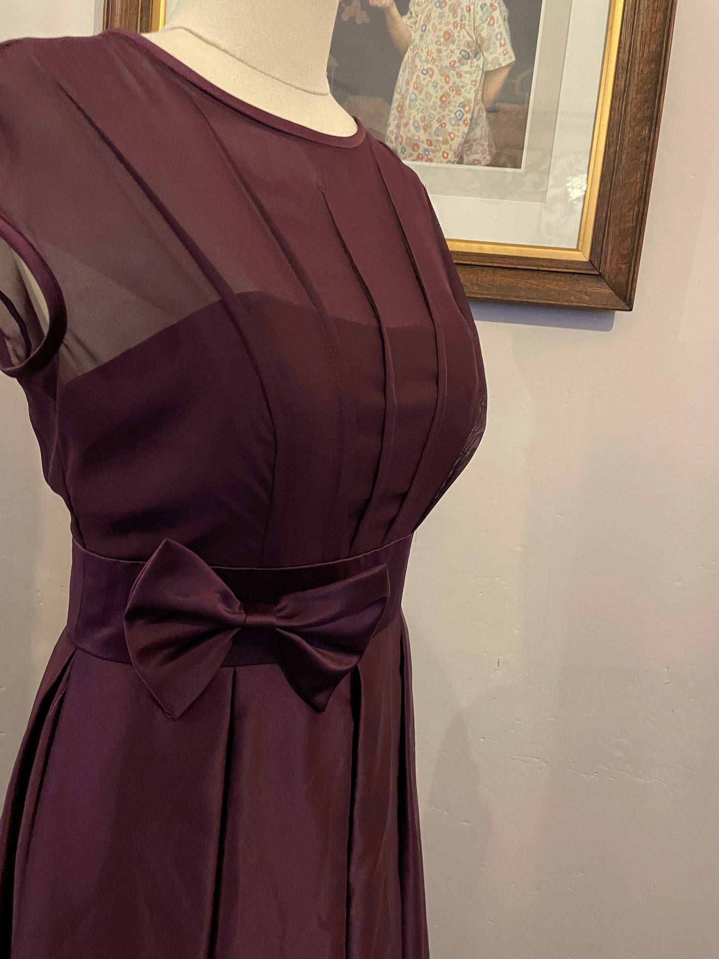 Retro Purple 1950s Inspired Frock