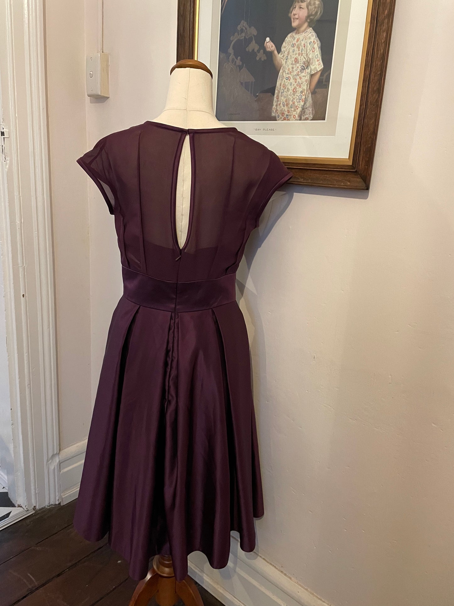 Retro Purple 1950s Inspired Frock