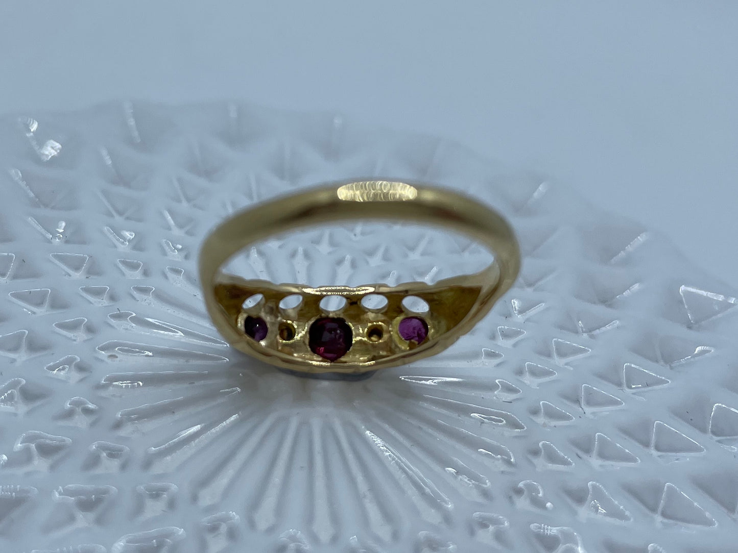 Antique 18ct Diamond and Ruby Ring.