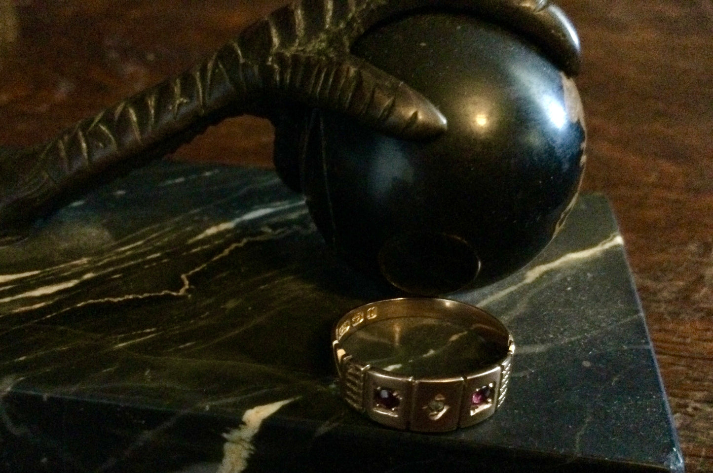 Late Victorian Ruby And Rose Cut Diamond Ring