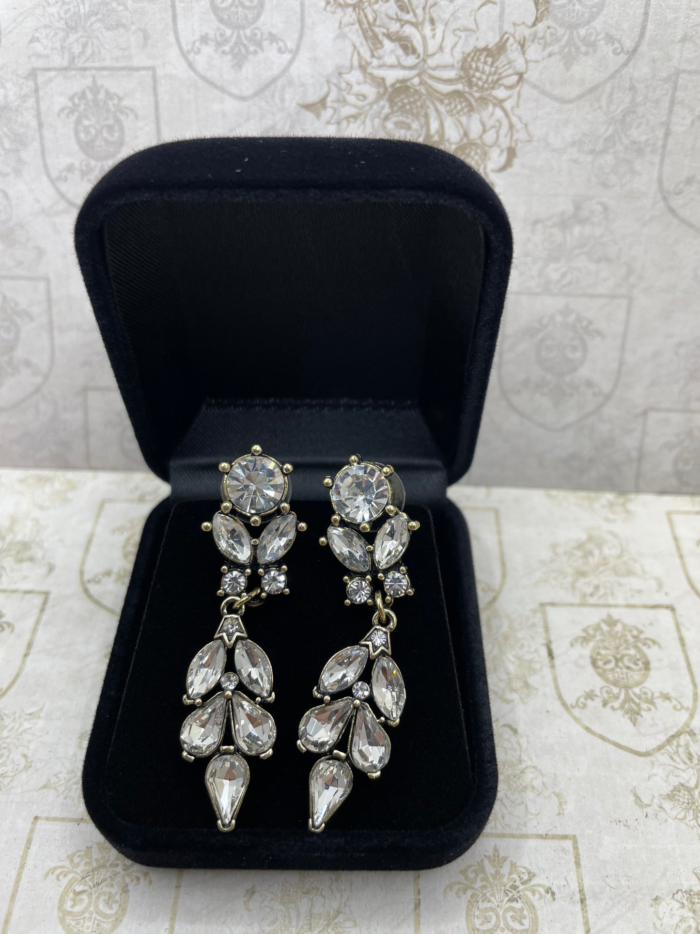 Antique Style Diamanté Earrings