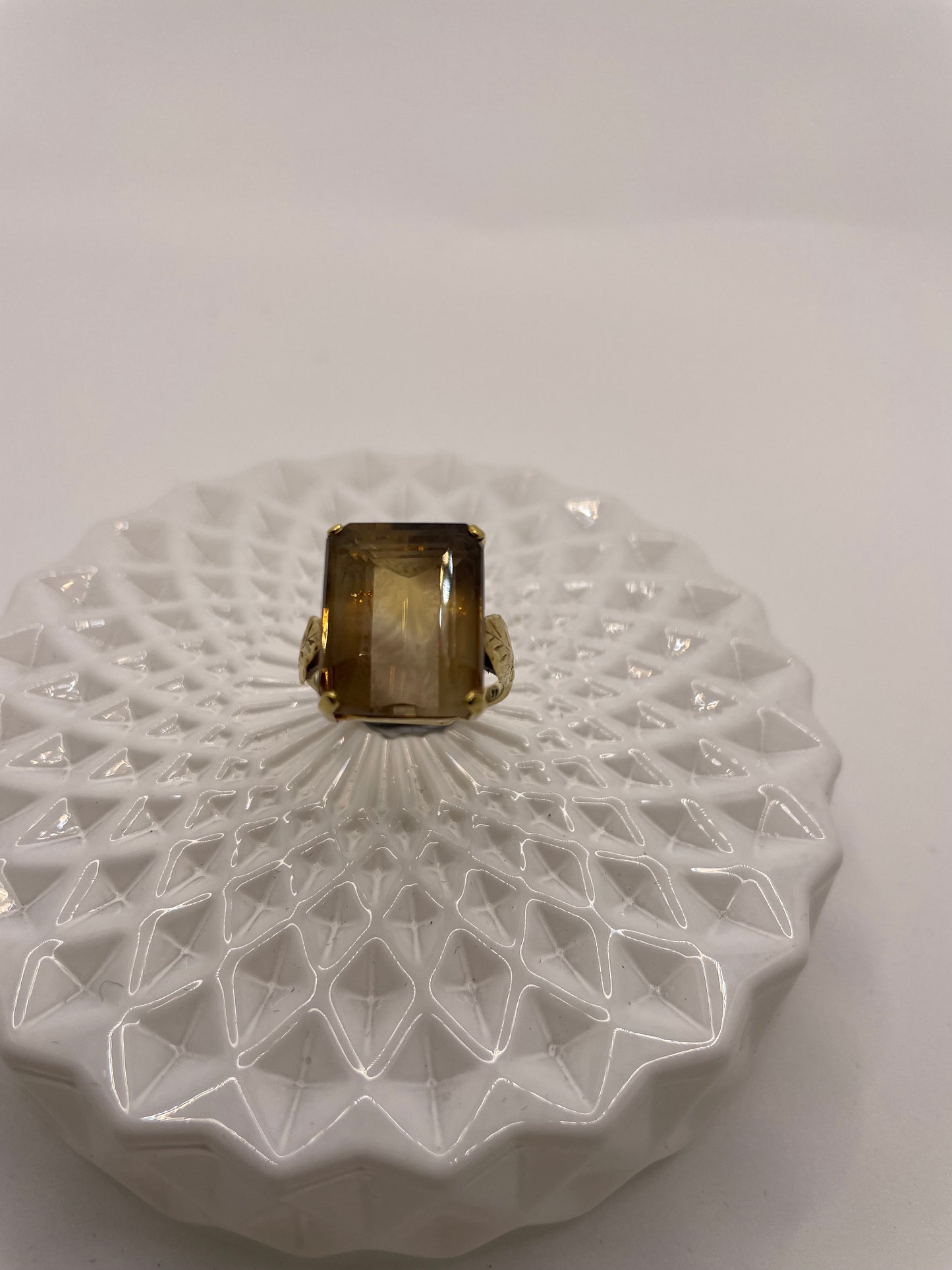 Vintage Smokey Quartz Cocktail Ring