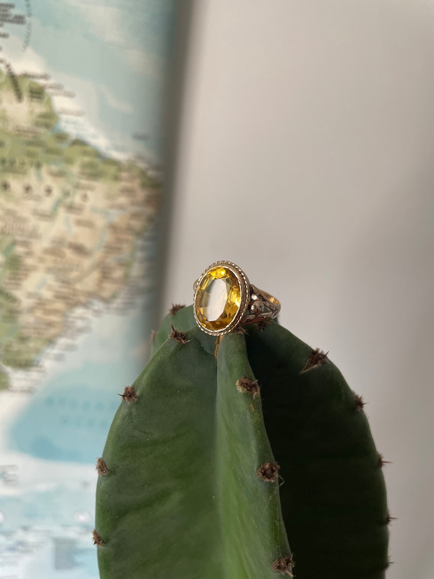 Citrine Cocktail Ring