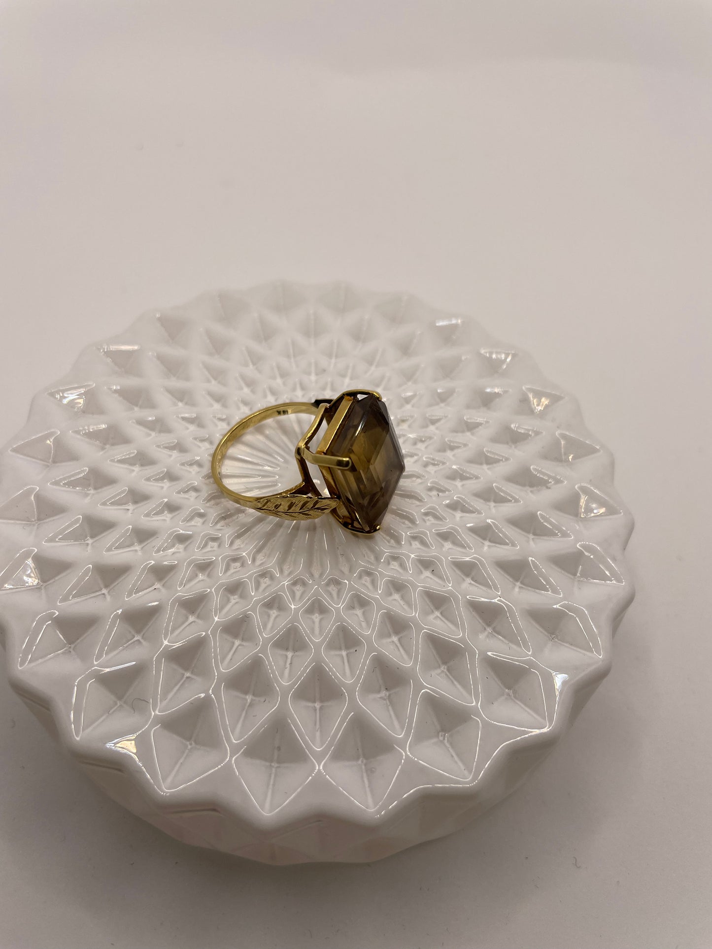 Vintage Smokey Quartz Cocktail Ring