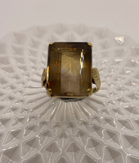 Vintage Smokey Quartz Cocktail Ring