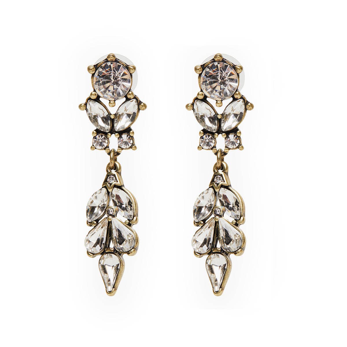 Antique Style Diamanté Earrings