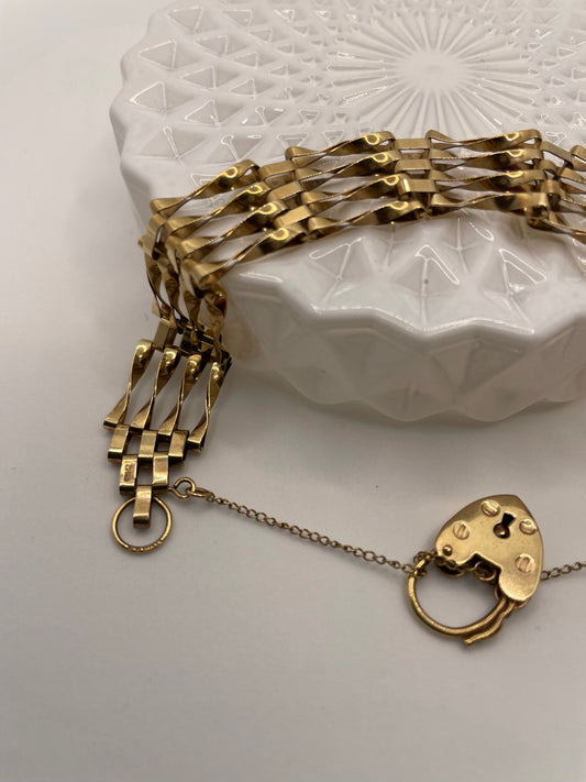 9ct Gold 1950s Bracelet