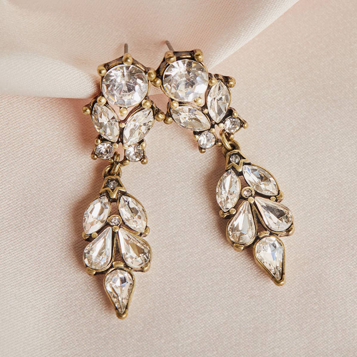 Antique Style Diamanté Earrings