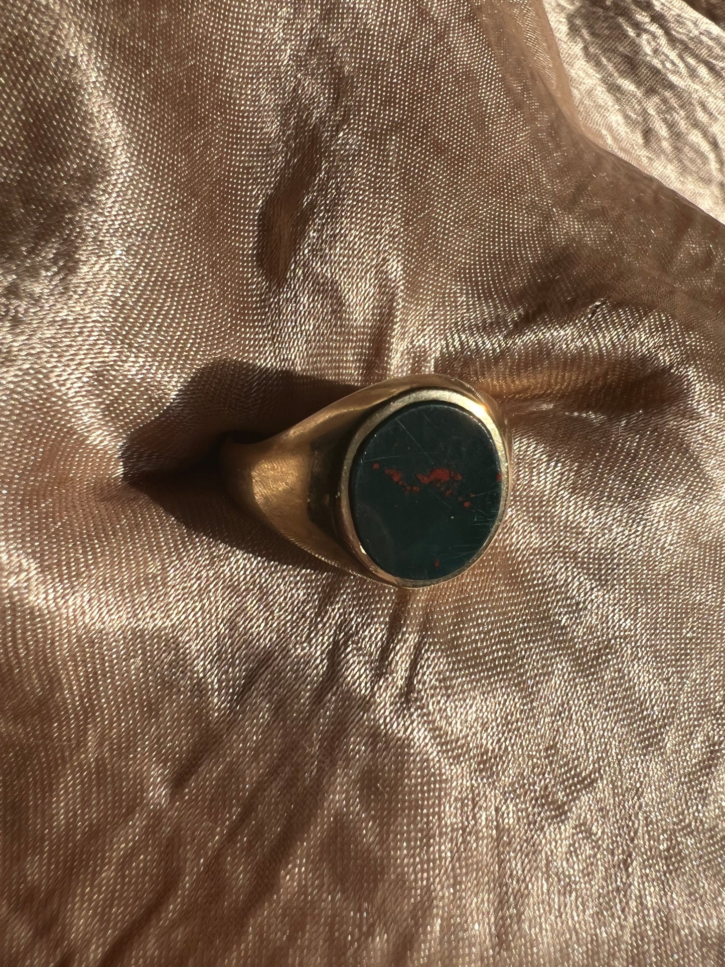 Bloodstone Signet Ring