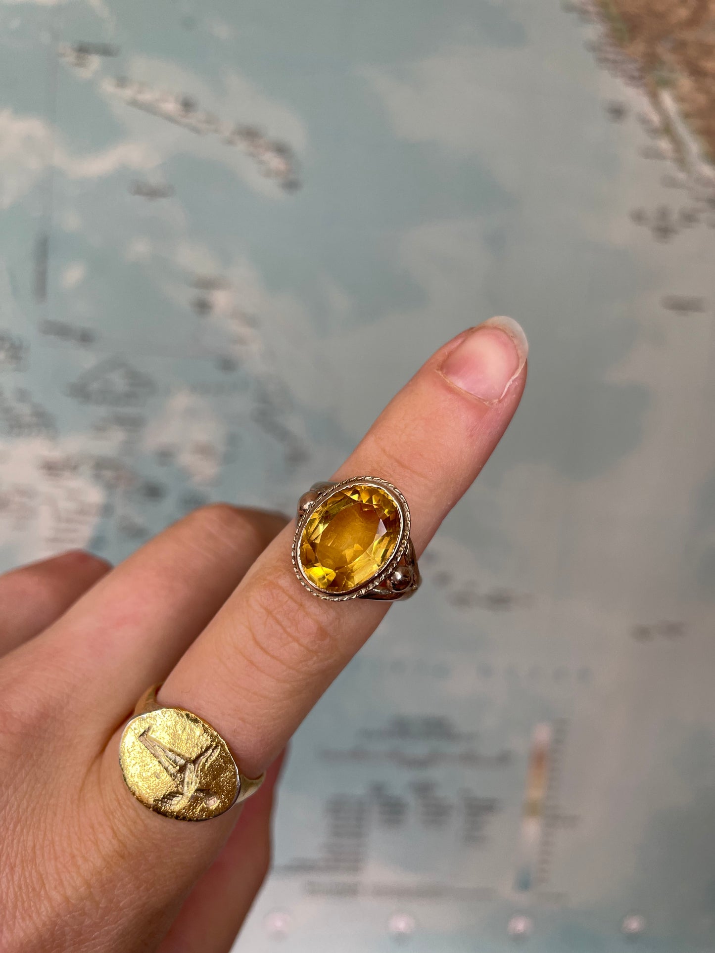 Citrine Cocktail Ring