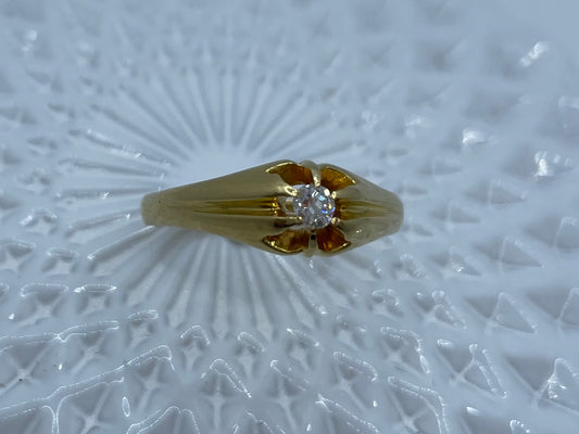 Antique Old Cut Diamond Single Stone Ring