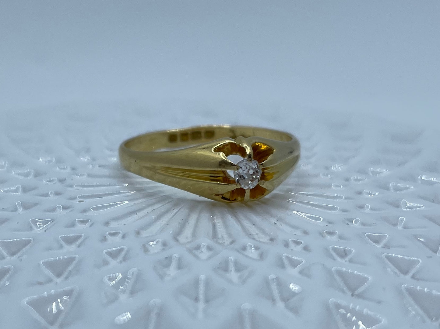 Antique Old Cut Diamond Single Stone Ring