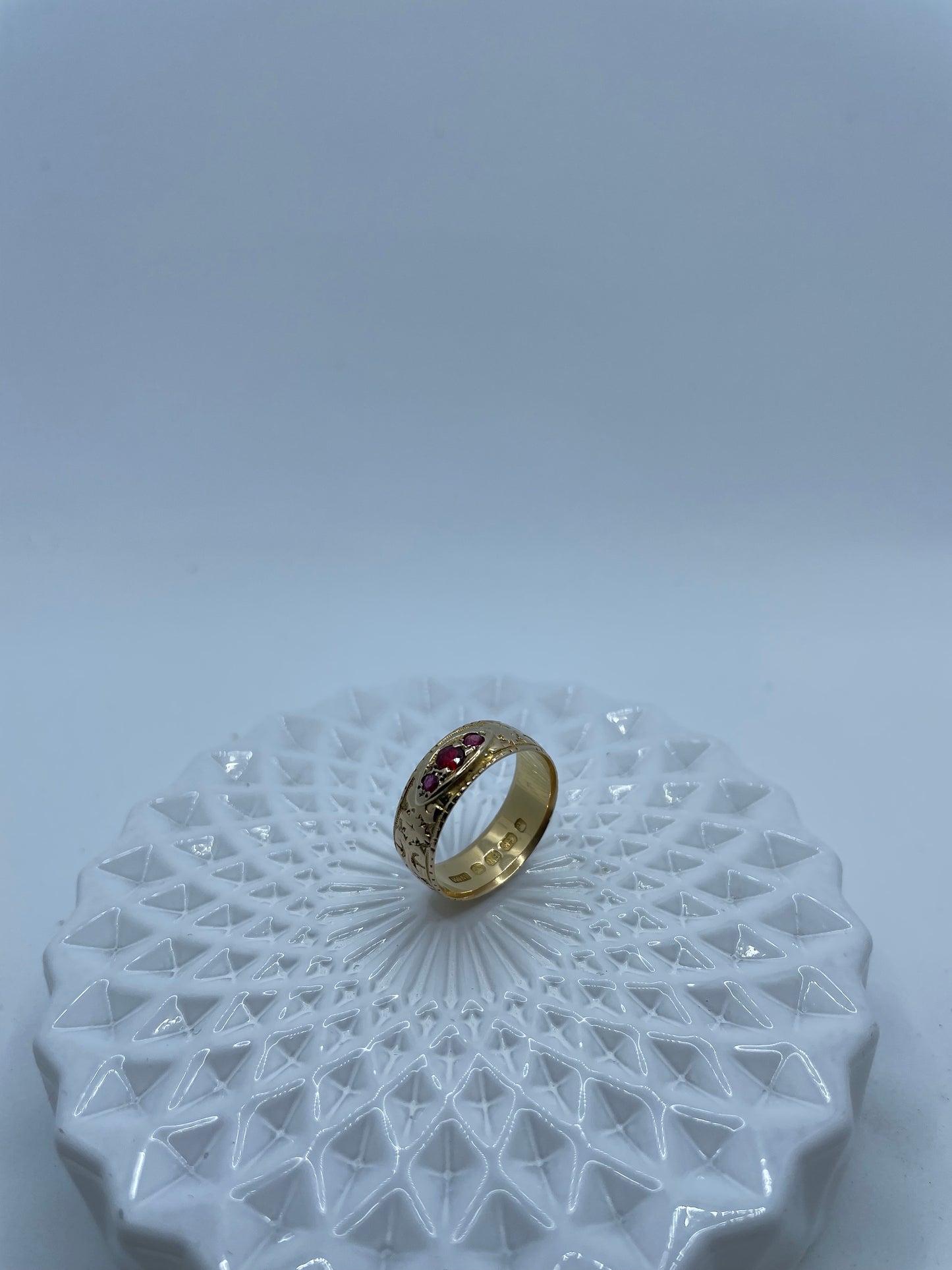 Victorian Ruby And Garnet Band Ring