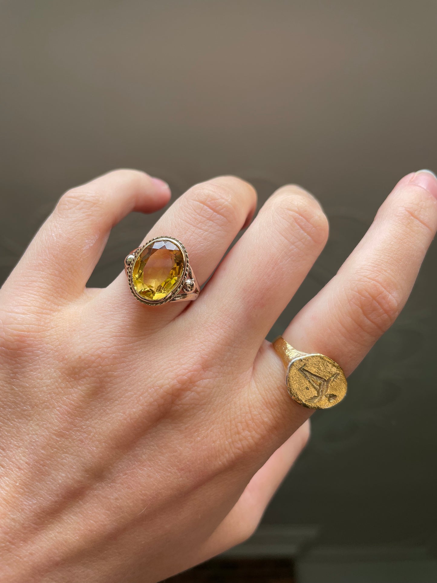 Citrine Cocktail Ring