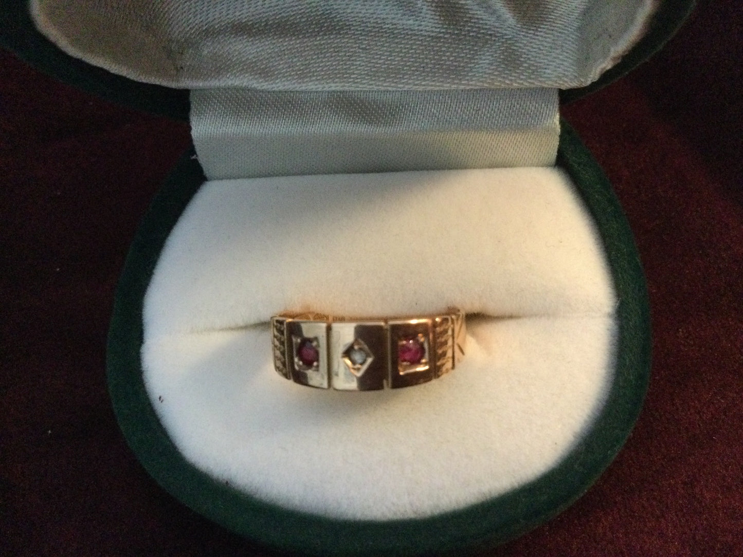 Late Victorian Ruby And Rose Cut Diamond Ring